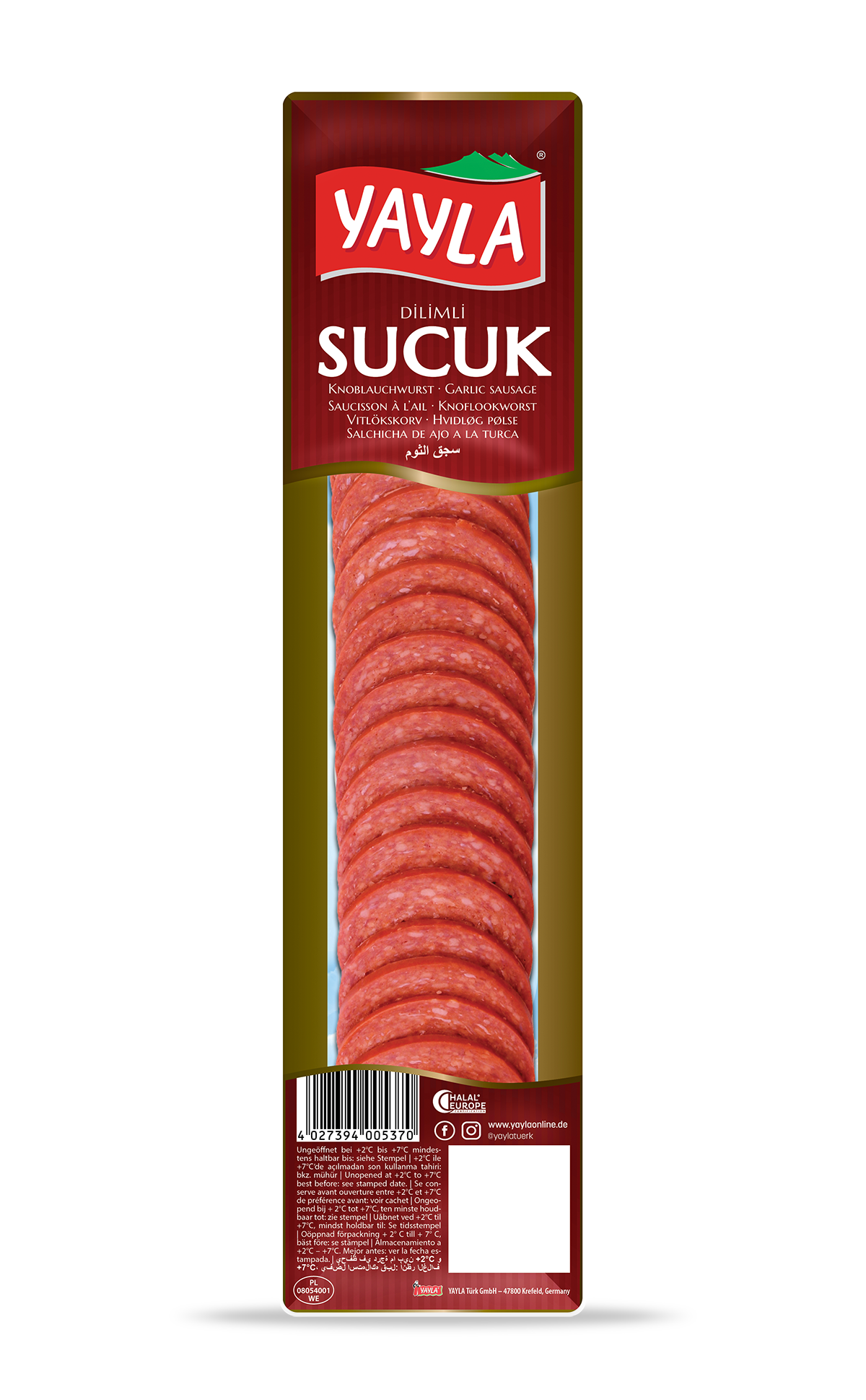 Sliced Garlic Sausage Turkish Style